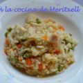 Un risotto con verduras y pescado a mi manera