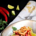 Calamares crujientes con puré de aguacate