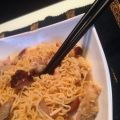 Sopa de Noodles con pollo y setas