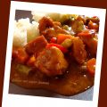 Cerdo al curry con arroz frito 2