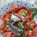 ENSALADA CON SANDIA Y SARDINAS