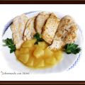 Filetes de pollo con salsa de piña y miel