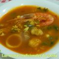 Sopa de arroz a la marinera, receta fácil