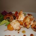 RECETA DUKAN: BROCHETA DE POLLO CON LANGOSTINOS[...]