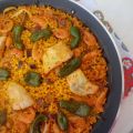 PREPARADO DE PAELLA CON PIMIENTOS DE PADRÓN