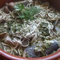 Filetes de pescado blanco con almejas y gulas