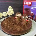 Tarta flan Milka para Halloween