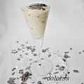 Mousse de limón con virutas de chocolate