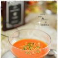 Crema Fría de pimiento y avellana