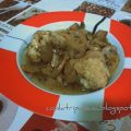 Pollo al vino con champiñones