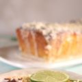 Coconut lime pound cake