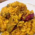 Arroz viudo con verduras y borraja