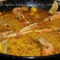 Arroz de cigalas, sepia y ajos tiernos