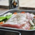 Lomo a la cerveza al horno y salsa de Manzana y[...]