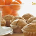 Muffins de arándanos y mandarinas