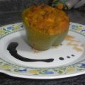 pimiento relleno de pisto y bacalao