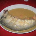 Merluza rellena de langostinos