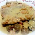 SALMÓN A LA CREMA DE ALMEJAS Y GAMBAS