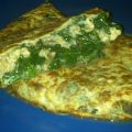Tortilla de espinacas con manzana...