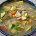 SOPA DE POLLO Y MAIZ
