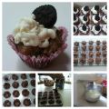 Mini cupcakes de Oreo con crema de nata de Oreo