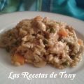 ARROZ AL CURRY CON POLLO Y VERDURAS
