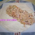 Tortitas mexicanas rellenas de picadillo variado
