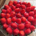 TARTA DE FRESONES Y NATA