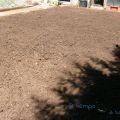 Mi huerto. Plantando tubería porosa