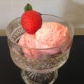 Helado de fresas natural