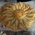 Pizza sol de hojaldre