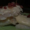 Filete de Panga con bechamel y jamón