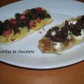 tosta de morcilla con cebolla caramelizada