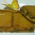 Empanada de mejillones de roca con masa de millo