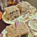 Sándwich de rúcula y huevo