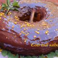 BIZCOCHO CON CHOCOLATE Y ALMIBAR DE NARANJA