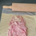 Trenza de jamón york y queso