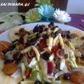 Ensalada templada con vinagreta de mostaza