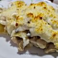 CANELONES DE PESCADO Y GAMBAS