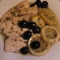 Pollo con aceitunas y limón
