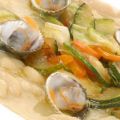 Fabes con verduras y berberechos