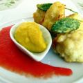 Fritos de coliflor con mayonesa de caqui y[...]