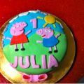 Tartas: peppa pig, pescador y baby einstein