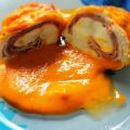 Rollitos de Pollo con Salsa de Pimientos