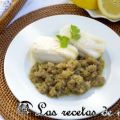 Caviar de berenjena con merluza al vapor