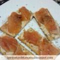 Receta de Canapés de queso y salmón