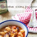 Fabes con pulpo