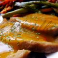 Libritos de seitán con salsa asiática,[...]