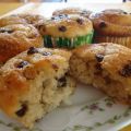 Muffins de plátano y chocolate