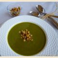 Crema de Espinacas y Garbanzos